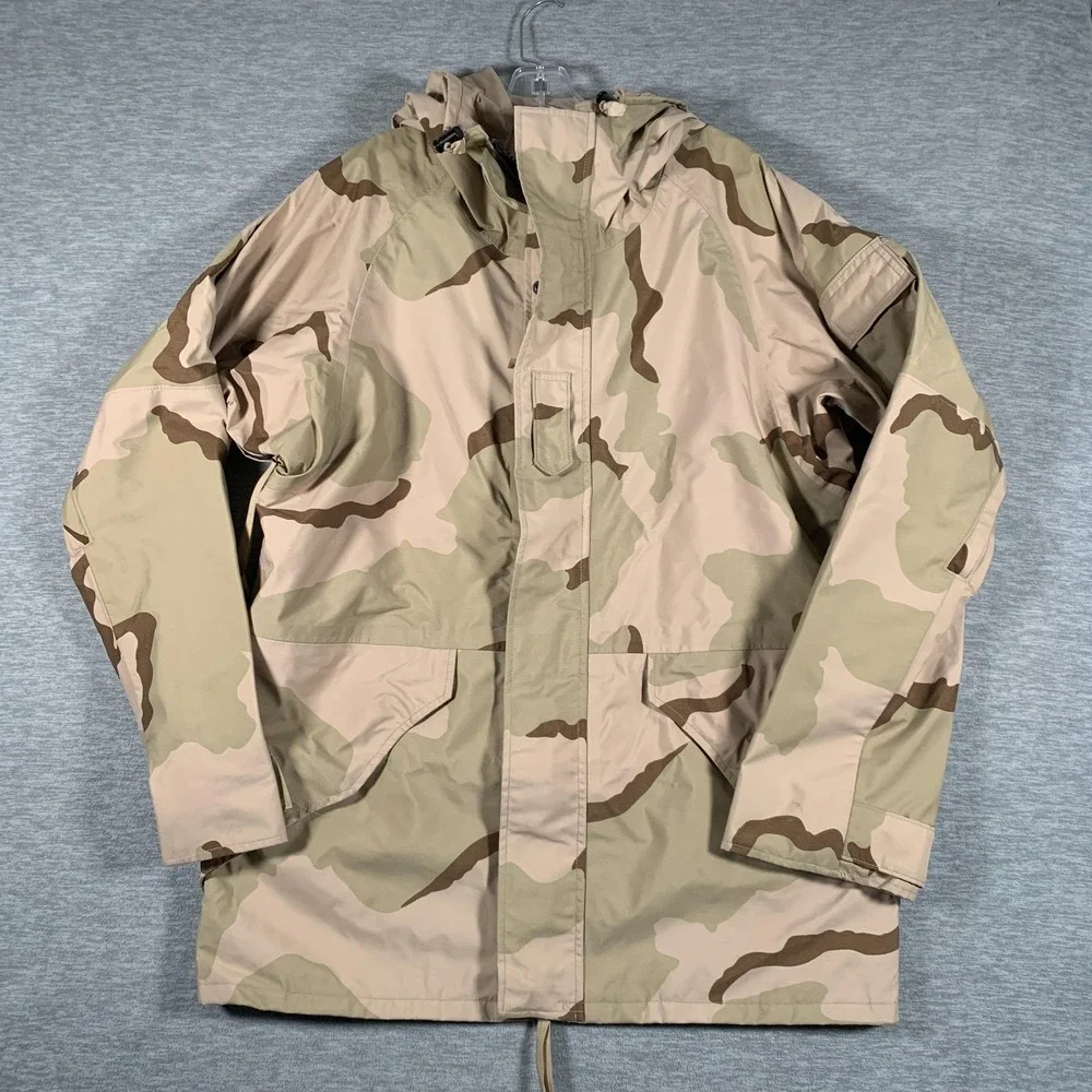 Tennessee Apparel Corp Parka Mens Medium‎ Long Cold Weather Desert Camo ECWCS